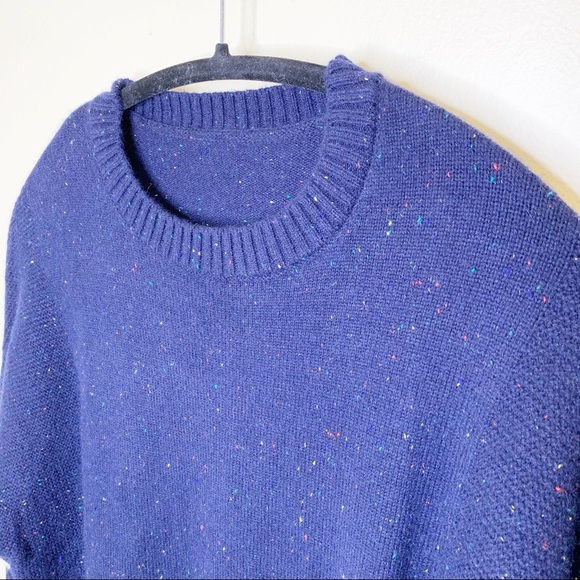 Queen Mulock Navy Striped Confetti Sweater Dress - Picture 2 of 8